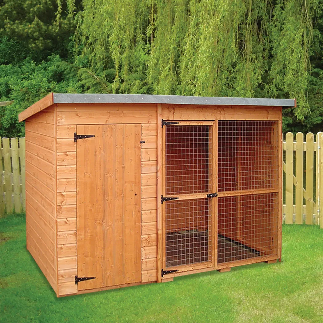 Laughton 12mm Kennel & Run timber garden building