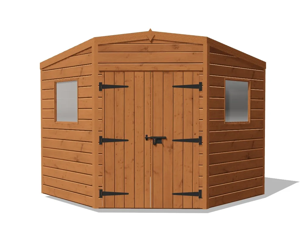 Rutland Double Door Corner timber garden building