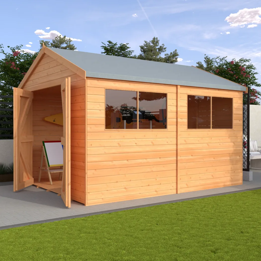 Major Apex Double Door timber garden building