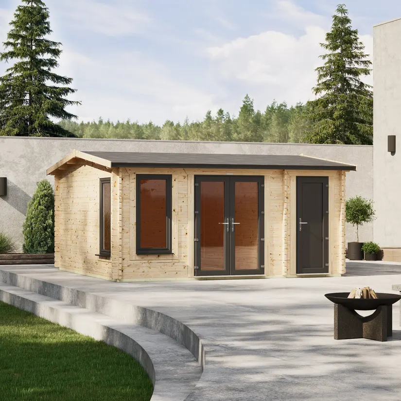 Apex Combi Log Cabin timber garden building