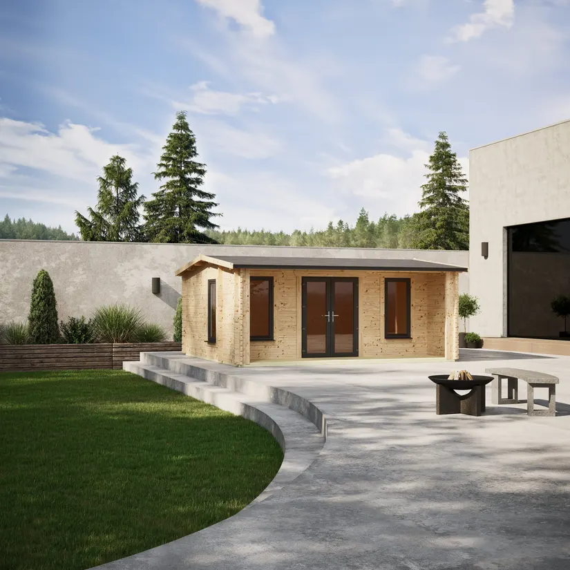 Snug Log Cabin timber garden building