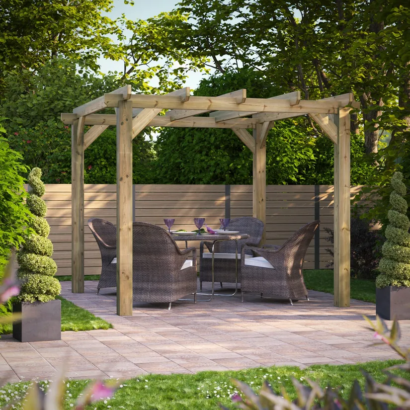 Pergola timber garden building